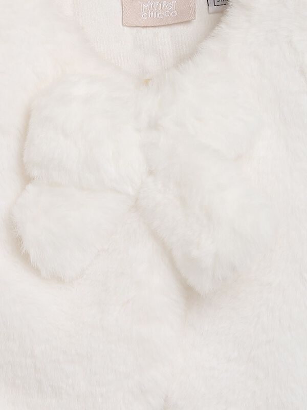 Faux Fur Sleeveless Jacket - Pink image number 2
